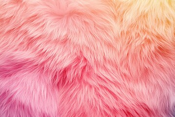 Fototapeta premium Color fur texture, top view.