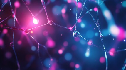 Futuristic digital illustration of dna molecules and neurological connections representing advanced medical technology, genetic research, and biotechnology innovations


