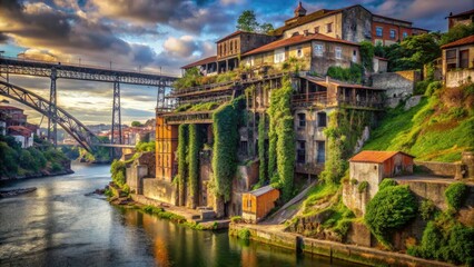 Abandoned Douro River buildings and industrial decay: a photographer's journey through Portugal's forgotten urban landscape.