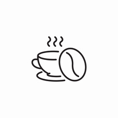 Coffee cup drink icon vector sign