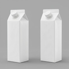 Blank White Carton Packaging Mockup Design