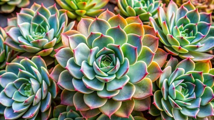 Intricate drawing of a succulent plant with multiple stems and leaves, succulent plants, leafy succulents