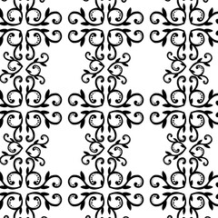 Pattern of ornate frames. Vector illustration. For printing on paper and for the Internet.
