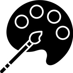 Paint Palette icon single vector illustration