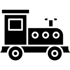 Toy Train icon single vector illustration