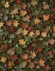 Leaves and twigs forming a crunchy carpet underfoot , fall, foliage