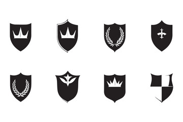Elegant Heraldic Shield Emblems