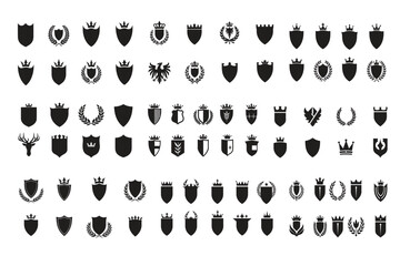 Elegant Heraldic Shield Emblems