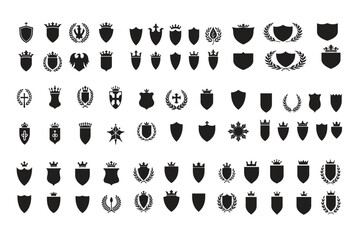 Elegant Heraldic Shield Emblems