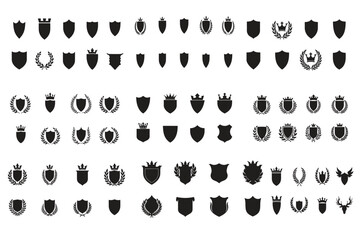 Elegant Heraldic Shield Emblems