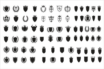 Elegant Heraldic Shield Emblems