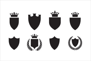 Elegant Heraldic Shield Emblems