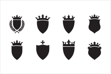 Elegant Heraldic Shield Emblems