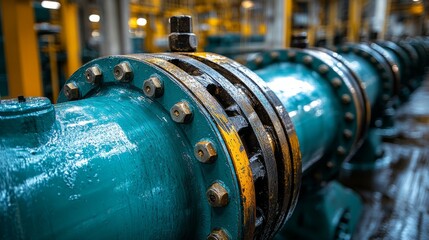 Industrial pipeline showcases efficient refinery engineering