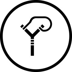 Slingshot icon single vector illustration