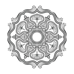 Hand-Drawn New stylish ethnic, ornamental, tribal, healing,flower Mandala Art Intricate Designs for Mindfulness & Creativity