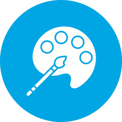 Paint Palette icon single vector illustration
