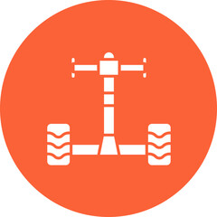 Segway icon single vector illustration