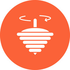 Spinning Top icon single vector illustration