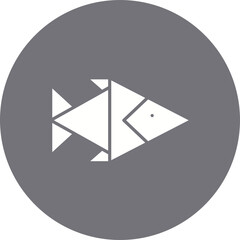 Origami icon single vector illustration