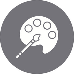Paint Palette icon single vector illustration