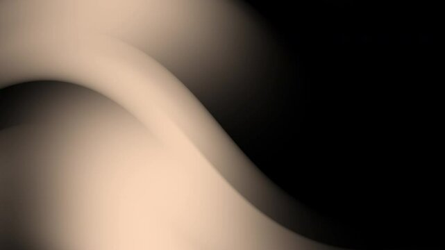 Light brown wave with black background, perfect for abstract backgrounds, minimalistic designs, technology concepts, or elegant branding materials.