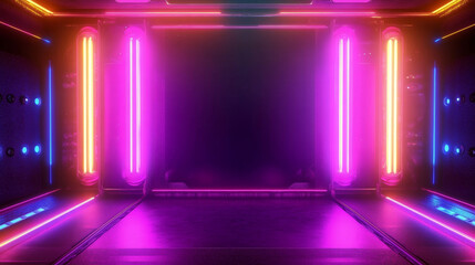 HUD futuristic display and screen, info boxes, ui interface. Vector callout titles, information call bars and digital tech style neon design elements for game or user app on black background set
