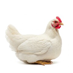 chicken on white
