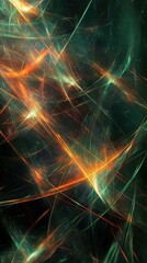 Abstract Geometric Patterns with Gradient Backgrounds and Dynamic Light Effects.