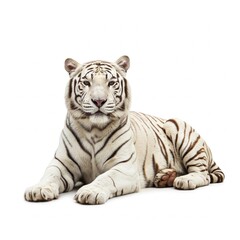 Obraz premium tiger isolated on white background