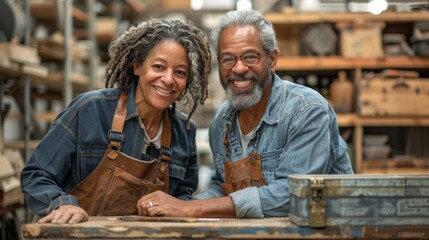 On The Move. Crafty couples building DIY cupboards. -