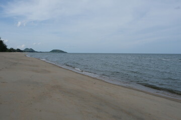Sandy beach and sea for background