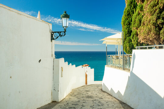 Beach in Nerja, Anadalusia, Spain	