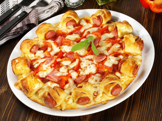 Sausage Roll Pizza - Fast Food