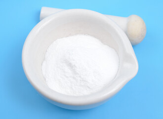 Sodium carbonate also known as washing soda, soda ash and soda crystals.