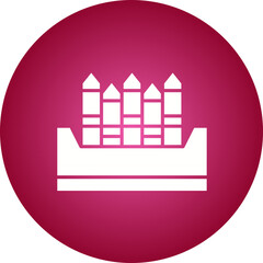 Crayon icon single vector illustration