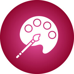 Paint Palette icon single vector illustration