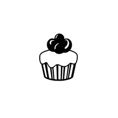 Scrumptious Cupcake: A Delightful Dessert. This image showcases a delectable cupcake, perfect for satisfying your sweet cravings. Indulge in the rich frosting and fluffy cake.