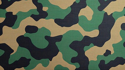 Camouflage Pattern: Seamless Military Fabric Texture for Design Projects