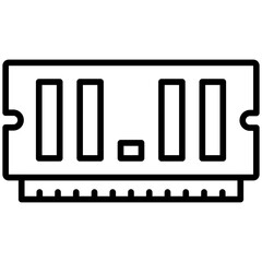 Ram Line Icon Style