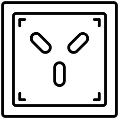 WallSocket Line Icon Style