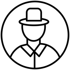 Spyware Line Icon Style