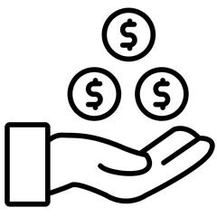 Investment Line Icon Style