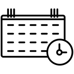 Schedule Line Icon Style