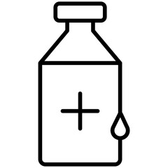 Syrup Line Icon Style