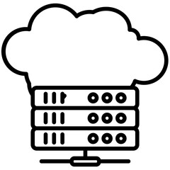 Hosting Line Icon Style