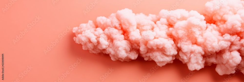 Aufkleber abstract cotton cloud form textured coral for creative marketing and digital campaigns - dynamic vis
