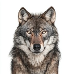 Fototapeta premium Wolf Isolated on White Background