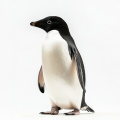 Obraz premium Adelie Penguin isolated on white background for marketing campaigns