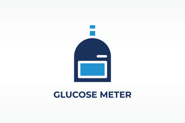GLUCOSE METER vector, icon or logo sign isolated symbol illustration